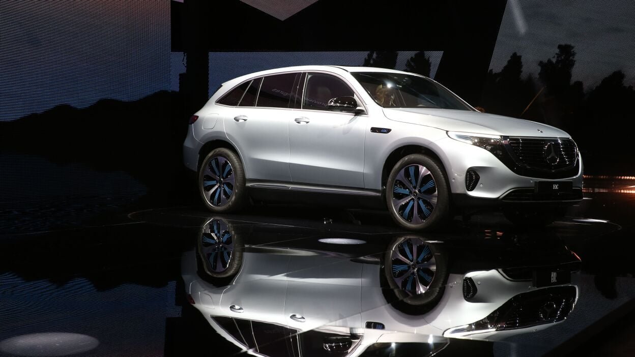 Mercedes tries to catch up to Tesla with its all-electric SUV